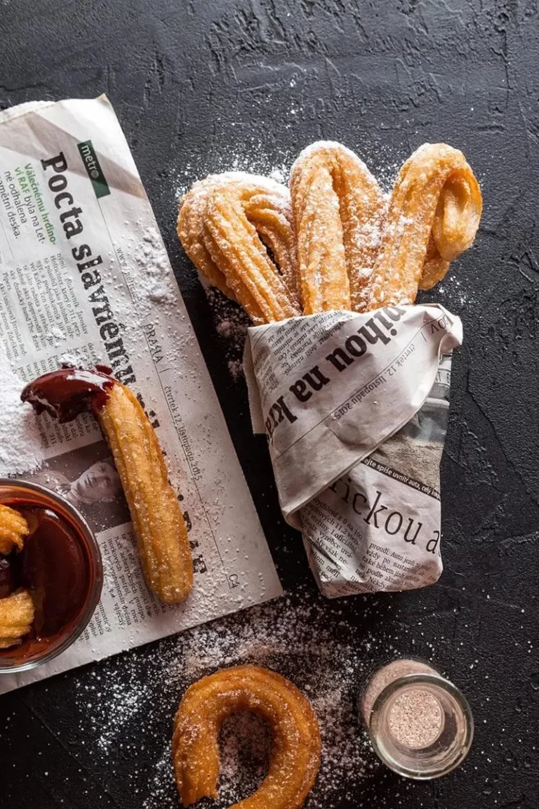 Churros with Cinnamon Sugar and Chocolate Dip